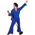Fantasia Elvis Presley Adulto Luxo Azul