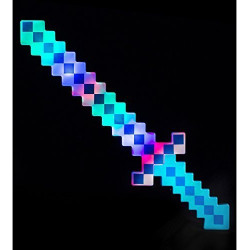 Espada de Diamantes com luz Eletrônica Minecraft