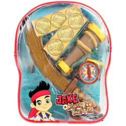 Espada e Luneta Infantil Pirata Jake da Terra do Nunca