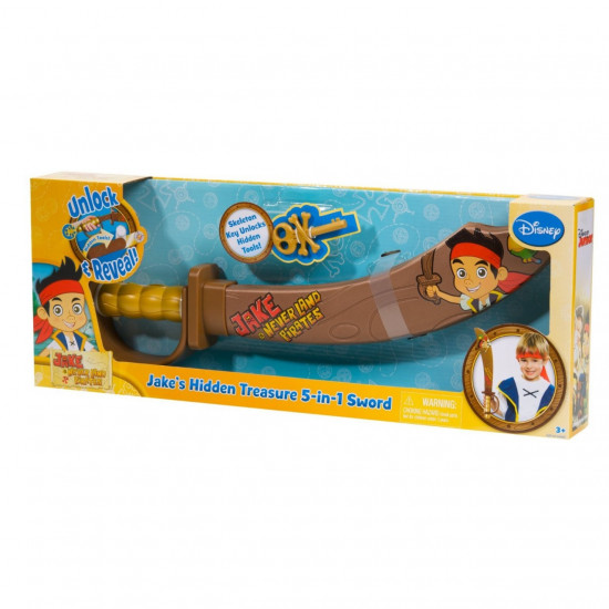 Espada Infantil Eletrônica Pirata Jake Luxo da Terra do Nunca Espada Infantil Eletrônica Pirata Jake Luxo da Terra do Nunca