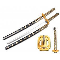 Espada Katana Samurai Ninja de Espuma de borracha Dourada