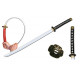Espada Katana Samurai Ninja de Espuma de borracha Preto Espada Katana Samurai Ninja de Espuma de borracha Preto