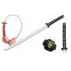 Espada Katana Samurai Ninja de Espuma de borracha Preto Espada Katana Samurai Ninja de Espuma de borracha Preto