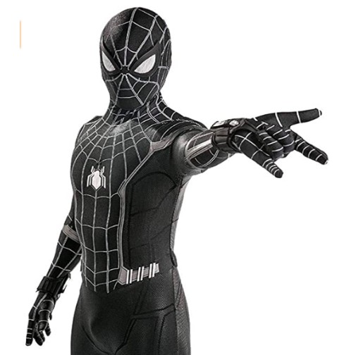 Fantasia Adulto Homem Aranha Spider Man Spandex Preto Fantasia Adulto Homem Aranha Spider Man Spandex Preto