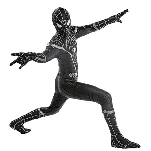 Fantasia Adulto Homem Aranha Spider Man Spandex Preto Fantasia Adulto Homem Aranha Spider Man Spandex Preto
