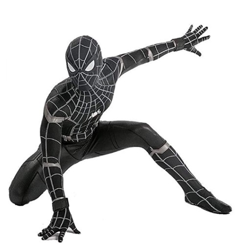 Fantasia Adulto Homem Aranha Spider Man Spandex Preto Fantasia Adulto Homem Aranha Spider Man Spandex Preto