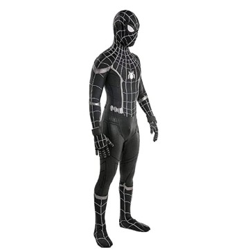 Fantasia Adulto Homem Aranha Spider Man Spandex Preto Fantasia Adulto Homem Aranha Spider Man Spandex Preto