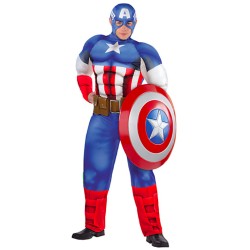 Fantasia Capitão América Os Vingadores Adulto Luxo Fantasia Capitão América Os Vingadores Adulto Luxo