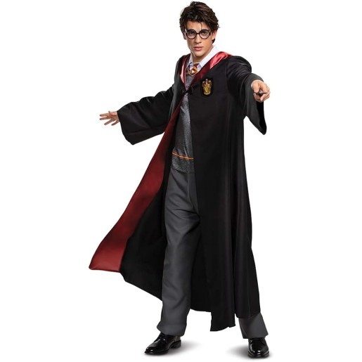 Fantasia Casa Hogwarts Luxo Harry Potter Adulto Completo