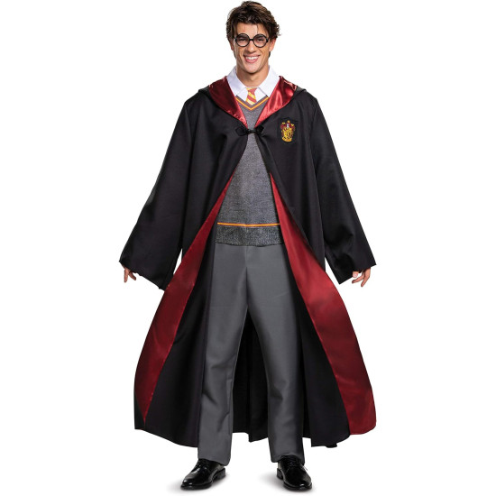 Fantasia Casa Hogwarts Luxo Harry Potter Adulto Completo