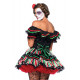 Fantasia Caveira Mexicana Adulto Extra Grande Clássica