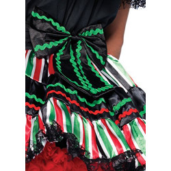 Fantasia Caveira Mexicana Adulto Extra Grande Clássica