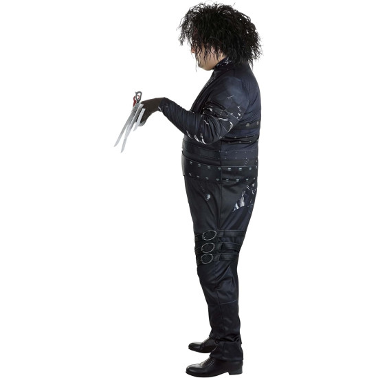Fantasia Edward Mãos de Tesoura Adulto Extra Grande