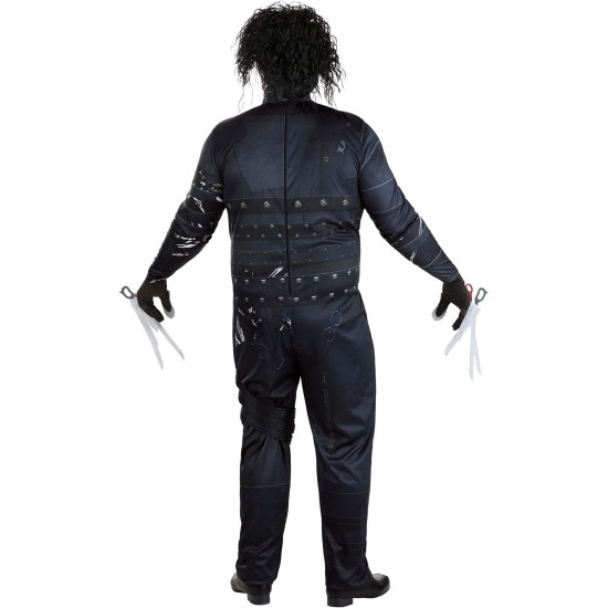 Fantasia Edward Mãos de Tesoura Adulto Extra Grande