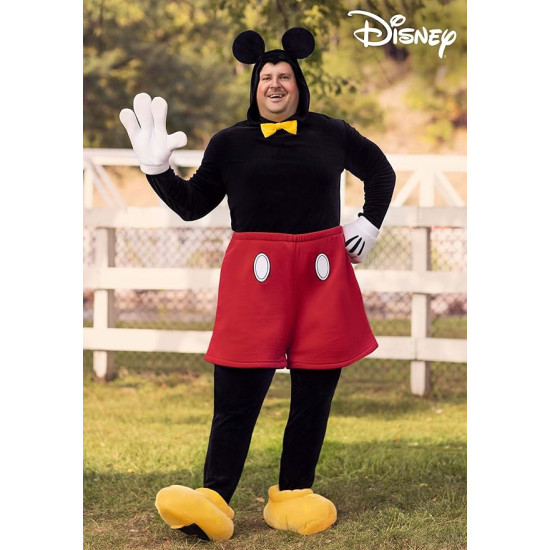 Fantasia Mickey Mouse Luxo Adulto Moderno Extra Grande