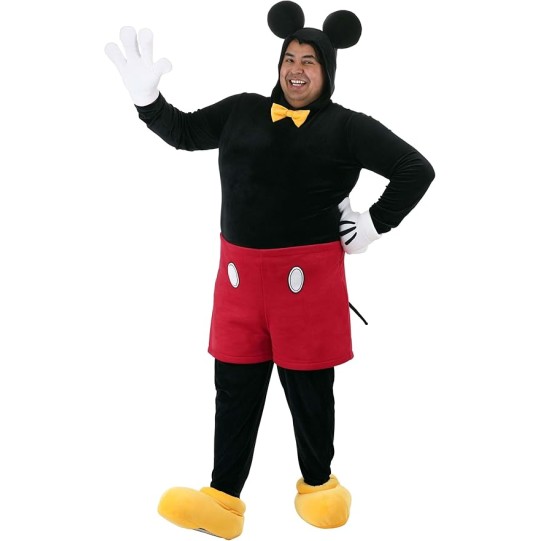 Fantasia Mickey Mouse Luxo Adulto Moderno Extra Grande Fantasia Mickey Mouse Luxo Adulto Moderno Extra Grande