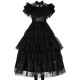Fantasia Adulto Família Addams Wednesday Vandinha Festa Luxo Fantasia Adulto Família Addams Wednesday Vandinha Festa Luxo