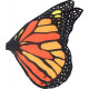 Asa Borboleta Luxo Laranja Adulto Tecido Asa Borboleta Luxo Laranja Adulto Tecido