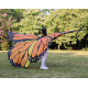 Asa Borboleta Luxo Laranja Adulto Tecido Gigante Asa Borboleta Luxo Laranja Adulto Tecido Gigante