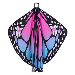Asa Borboleta Luxo Rosa Adulto Tecido Gigante