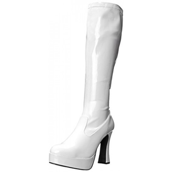 Bota Adulto Branca Plataforma Luxo Bota Adulto Branca Plataforma Luxo