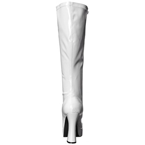 Bota Adulto Branca Plataforma Luxo Bota Adulto Branca Plataforma Luxo