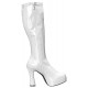 Bota Adulto Branca Plataforma Luxo Bota Adulto Branca Plataforma Luxo