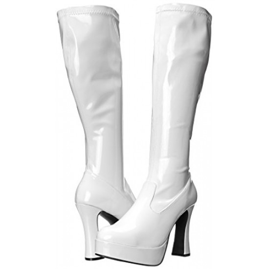 Bota Adulto Branca Plataforma Luxo Bota Adulto Branca Plataforma Luxo