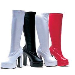 Bota Adulto Branca Plataforma Luxo