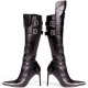 Bota Adulto Preta Pirata Sexy Luxo Bota Adulto Preta Pirata Sexy Luxo