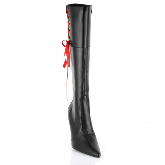 Bota Adulto Preta Sexy de Amarrar Luxo Bota Adulto Preta Sexy de Amarrar Luxo