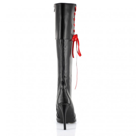 Bota Adulto Preta Sexy de Amarrar Luxo Bota Adulto Preta Sexy de Amarrar Luxo