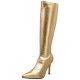 Bota Dourada Adulto Luxo Bota Dourada Adulto Luxo