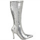 Bota Lantejoula Prateada Luxo Sexy Bota Lantejoula Prateada Luxo Sexy