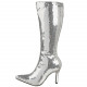 Bota Lantejoula Prateada Luxo Sexy Bota Lantejoula Prateada Luxo Sexy