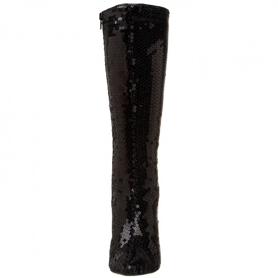 Bota Lantejoula Preta Luxo Sexy Bota Lantejoula Preta Luxo Sexy