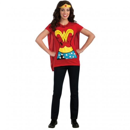 Camiseta Adulto da Mulher Maravilha Camiseta Adulto da Mulher Maravilha