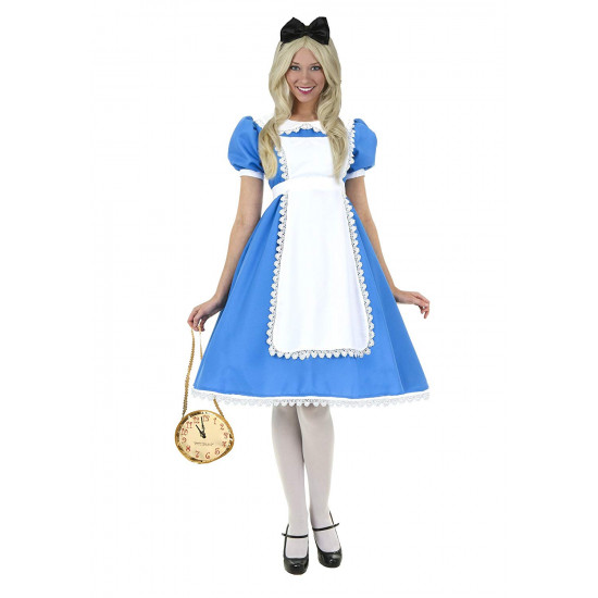Fantasia Adulto Alice no País das Maravilhas Luxuosa Extra Grande Fantasia Adulto Alice no País das Maravilhas Luxuosa Extra Grande