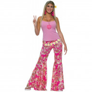 Fantasia Adulto Calça Rosa Hippie