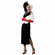 Fantasia Adulto Cruela Luxo 101 Dálmatas