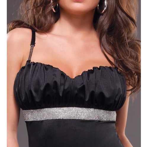 Fantasia Adulto Feminino Glamour da Meia Noite Sexy Fantasia Adulto Feminino Glamour da Meia Noite Sexy
