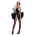 Fantasia Adulto Feminino Lady Gaga Preto e Prata