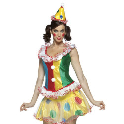 Fantasia Adulto Feminino Palhaço Sexy
