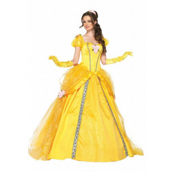 Fantasia Adulto Feminino Princesa Bela Elite Luxo