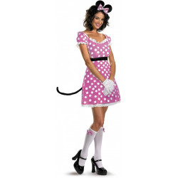 Fantasia Adulto Minnie Mouse Rosa