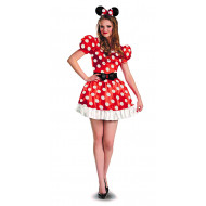 Fantasia Adulto Minnie Mouse Vermelha