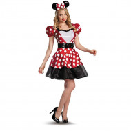 Fantasia Adulto Minnie Mouse Vermelha Coração