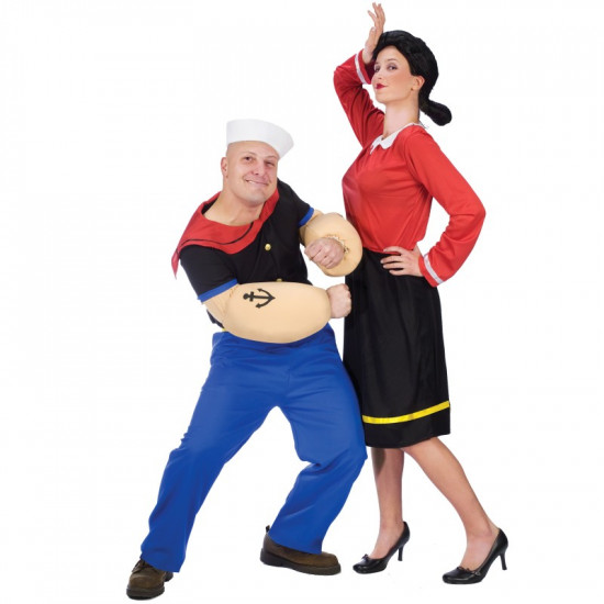 Fantasia Adulto Olívia Palito Popeye Fantasia Adulto Olívia Palito Popeye