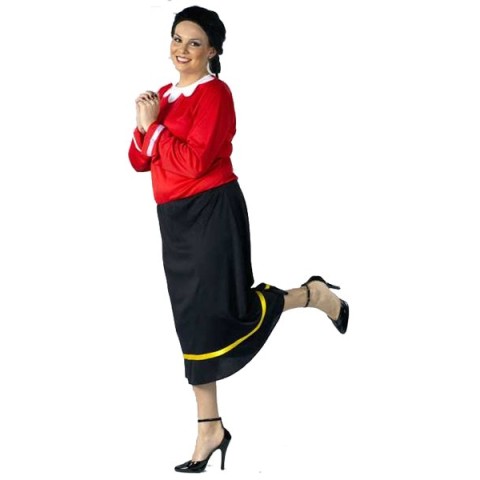 Fantasia Adulto Olívia Palito Popeye Plus Fantasia Adulto Olívia Palito Popeye Plus