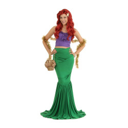 Fantasia Adulto Sereia Ariel Super Clássica